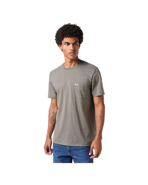 Tè Tascabile T-Shirt di Wrangler in Gray da Uomo