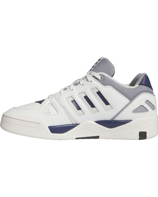 Adidas White Midcity Low Shoes Sneaker for men