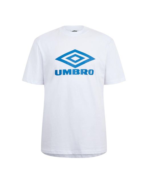 Umbro S Regular Fit T-shirt White/blue L for men