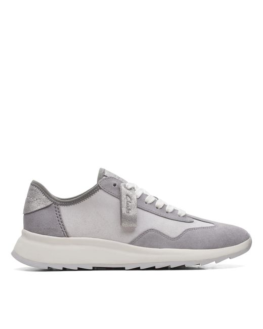 Clarks Dash Lite Lo Suede Shoes In Standard Fit Size 5 Grey in Grey ...