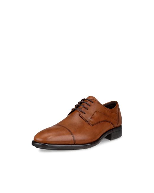 Ecco Black Citytray Cap Toe Tie Oxford for men