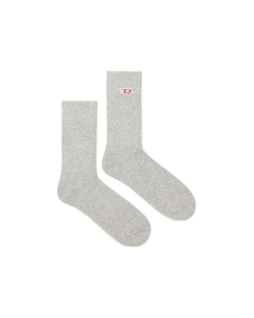 DIESEL White Skm-ray Socks for men