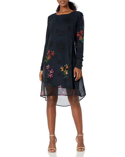 Desigual Vest_gabrielle Casual Dress in Blau | Lyst DE