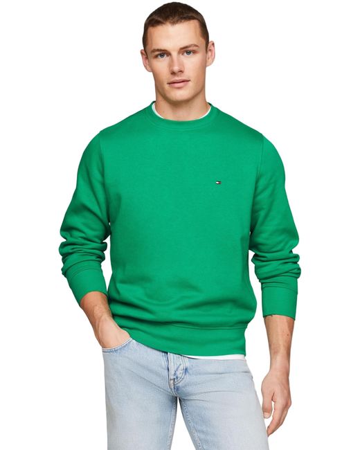 Tommy Hilfiger Vlag Logo Sweatshirt Olympisch Groen Xl in het Green voor heren