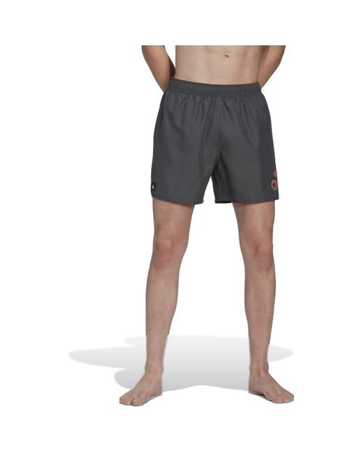 Adidas Bos Clx Sl Swim Shorts in Gray für Herren