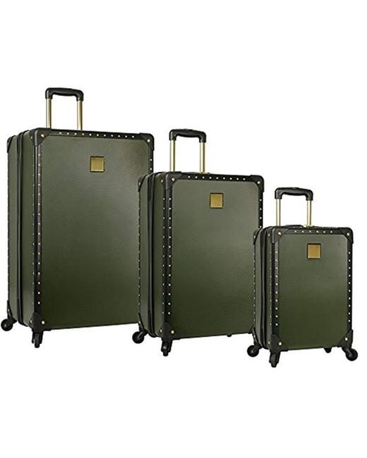 Vince Camuto Green 3 Piece Hardside Spinner Luggage Set for men