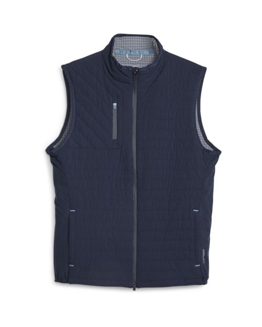 PUMA Blue S Scotia Quilted Vest Golf Navy Blzr/dpd M for men