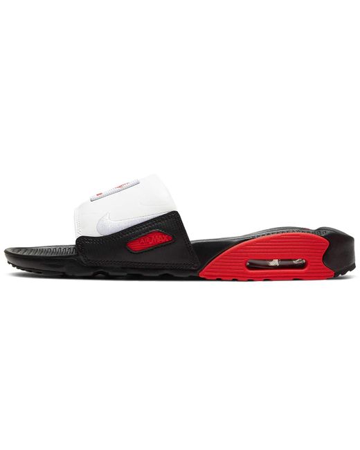 Nike Red Air Max 90 Slides