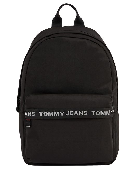 Tommy Hilfiger Black Essential Backpack Dome Hand Luggage for men