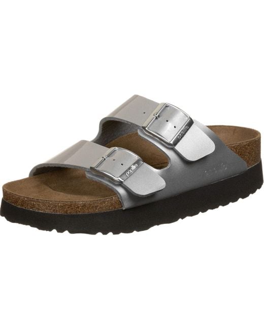 Birkenstock Metallic Arizona Platform By Papillio