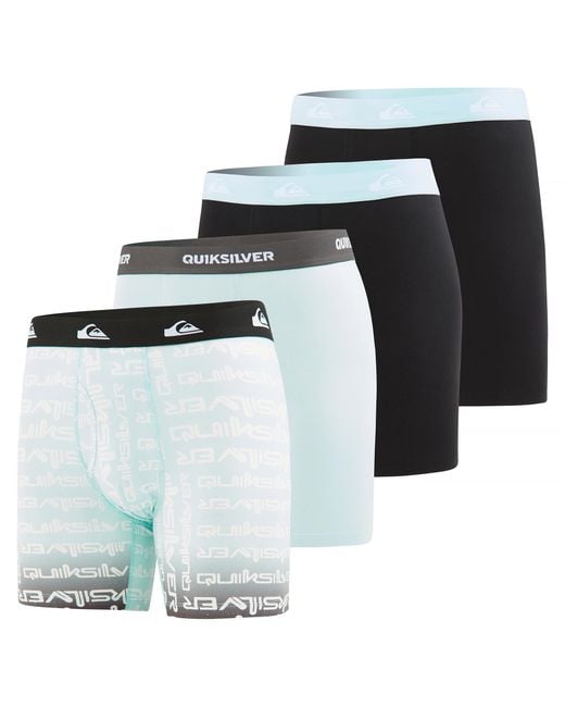 Quiksilver Black S Underwear 4 Pack Boxers For Performance S Boxer Briefs for men