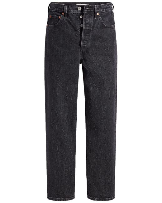 Levi's Black Ribcage Straight Ankle Jeans