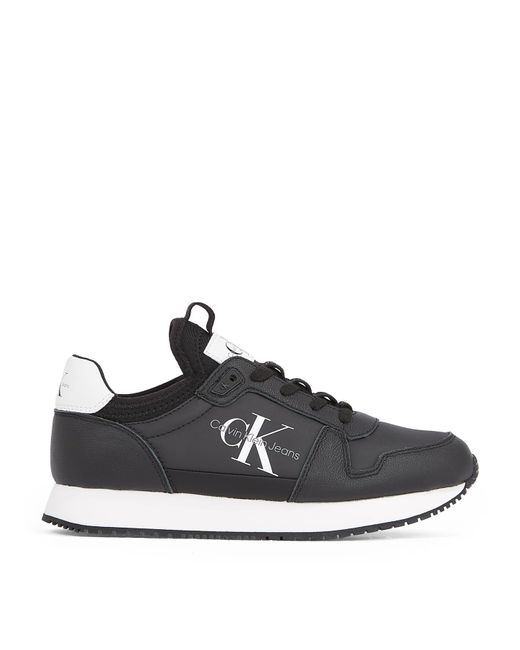 Jeans Runner Sock Laceup ML LTH Baskets Calvin Klein en coloris Black