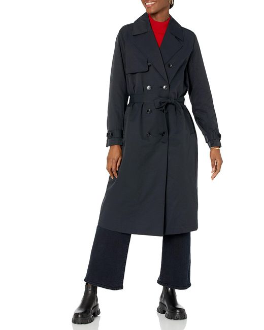 Noa Trench pour Coton The Drop en coloris Noir Femme Vêtements Manteaux Imperméables et trench coats 