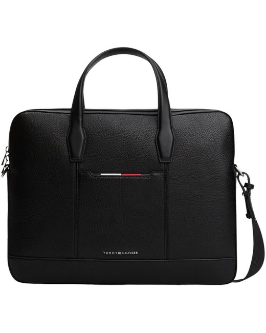 Tommy Hilfiger Th Central Slim Computer Bag Am0am13484 Computertas in het Black voor heren