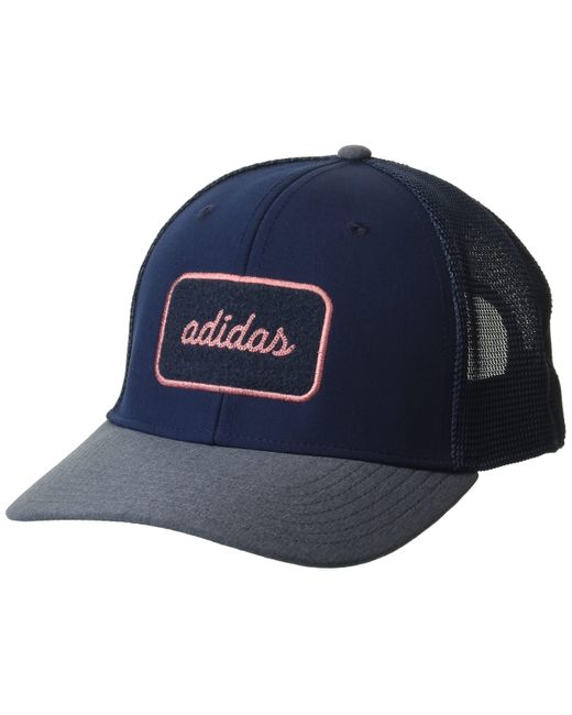Adidas Blue Golf Standard 2 In 1 Hat With Removable Patch