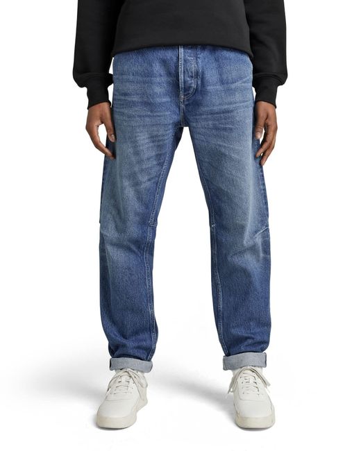G-Star RAW Jeans Grip 3d Relaxed Tapered in het Blue voor heren