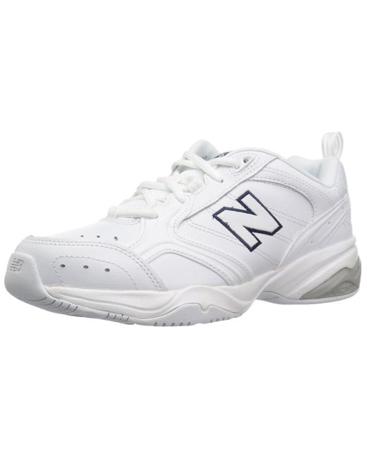 New Balance Leather 624 V2 Casual Comfort Cross Trainer in White - Save ...