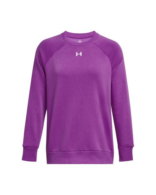 Sweat-Shirt UA Rival Fleece Crew pour , Under Armour en coloris Purple