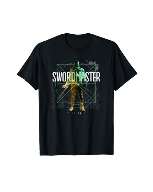 Dune Black Dune Swordmaster Tech Poster T-shirt