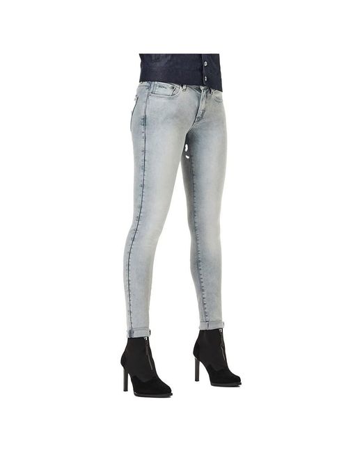 G-Star Para Mujer Jeans 3301 Mid Skinny G-Star de color Blue