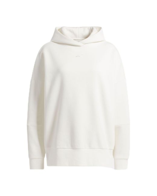 Reebok White S Icons Hoodie Sweater