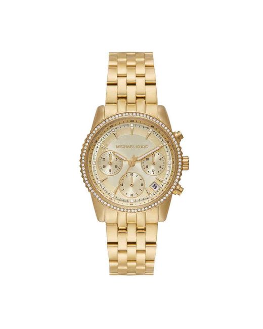 Orologio Analogico al Quarzo Donna con Cinturino in Acciaio Inossidabile MK7530 di Michael Kors in Metallic