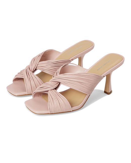 Michael Kors Pink Alessia Mule Sandal Heeled