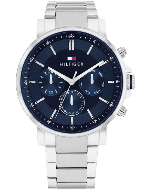 Tommy Hilfiger Blue Tyson S Analogue Quartz Watch With Stainless Steel Bracelet 1710588