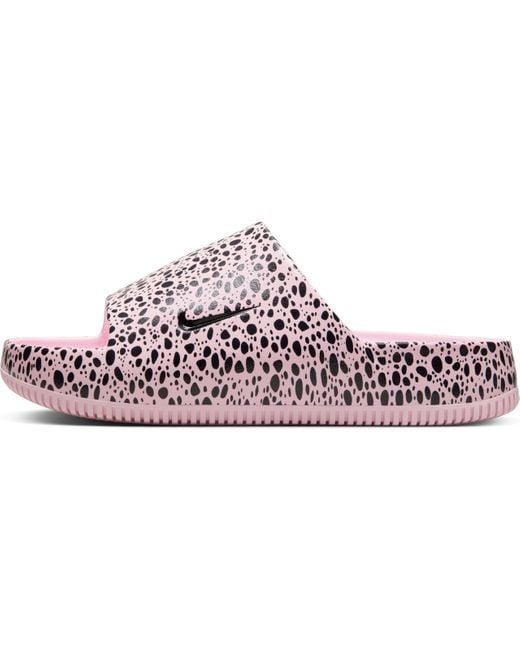 W Calm Slide Print NS Nike en coloris Black