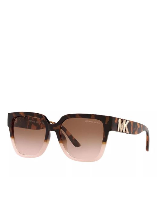 Michael Kors Karlie Mk 2170u Dark Tortoise Pink/brown Pink Shaded 54/17/140 Women Sunglasses