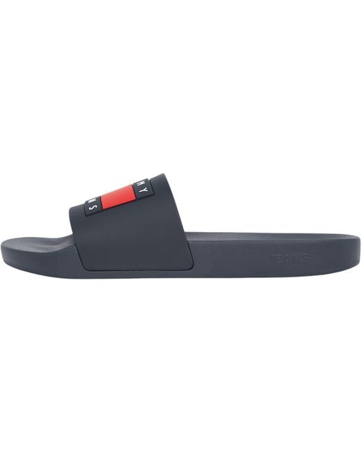Tommy Hilfiger Badeschuhe Pool Slide Essential Badelatschen in Black für Herren