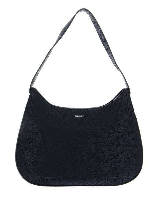 Calvin Klein Black Must Plus Shoulder Bag Md K60k610447 Hobo