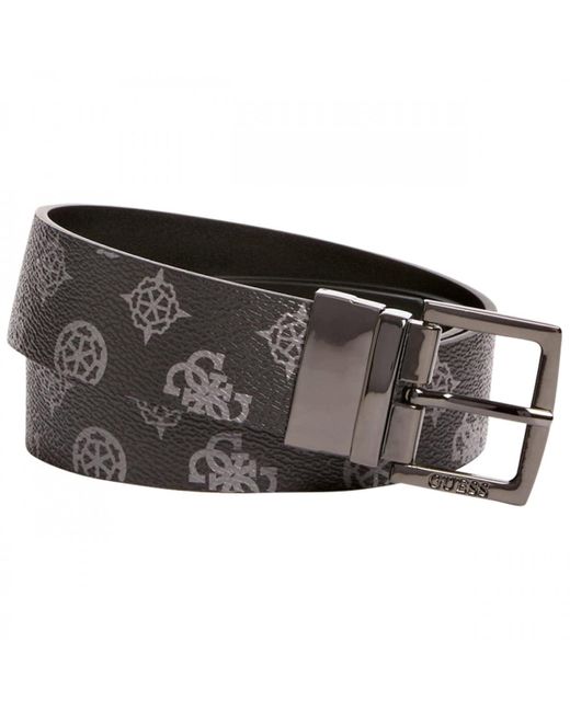 Guess Black Bw7569vin35 Hensley Reversible 4g Peony Lg Belts
