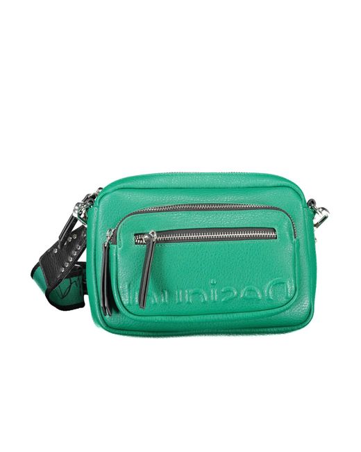 Petit sac bandoulière femme en simili cuir avec mini pochette Desigual en  coloris Vert | Lyst