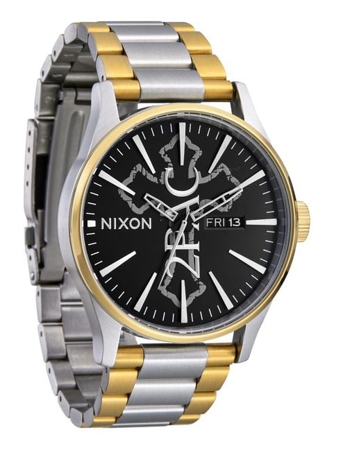 Nixon Gray 2pac Sentry Stainless Steel Watch for men