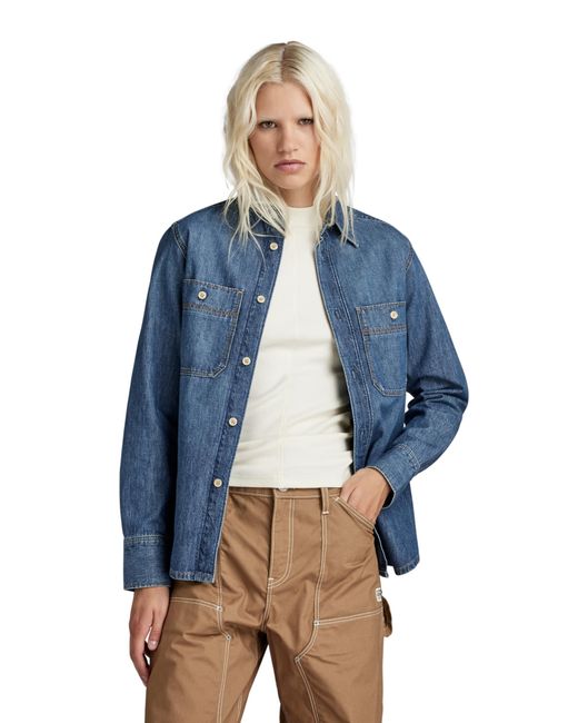 G-Star para Mujer Camisa Regular Denim G-Star de color Blue