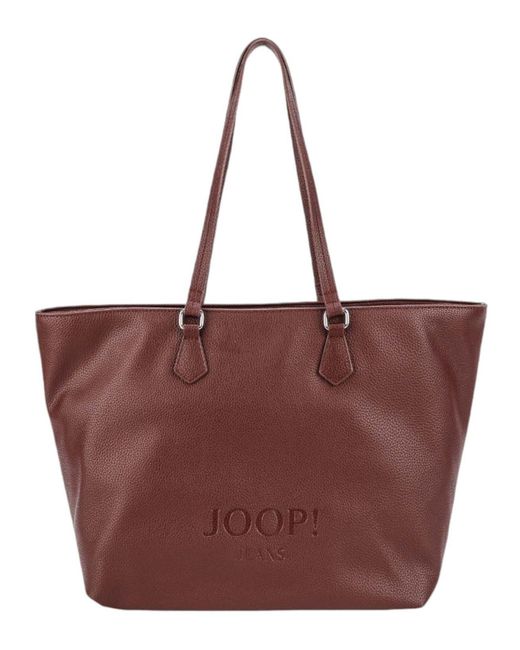 Borsa shopper Lettera 1.0 Lara Shopper Burgundy bordeaux di Joop! in Red