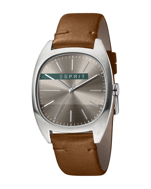 Esprit Analog Quarz Uhr mit Leder Armband ES1G038L0045 in Mettallic für  Herren - Lyst