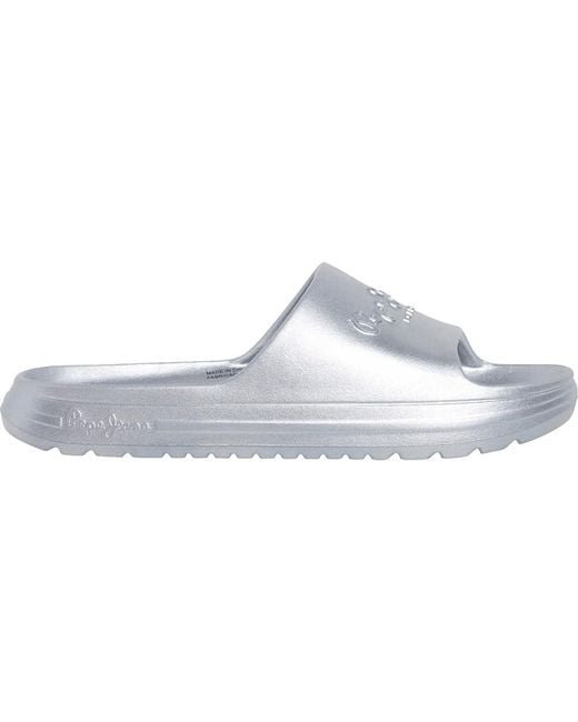 Beach Met W Slides EU 38 di Pepe Jeans in White