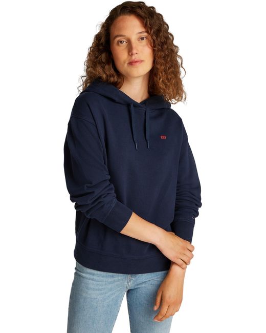 Tommy Hilfiger Blue Hoodie Contrast Flag Regular Fit