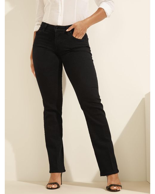 Jeans sexy a gamba dritta da donna di Guess in Black
