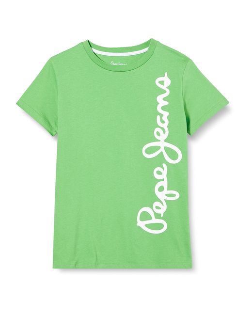 Pepe Jeans Waldo Short T-shirt Voor in het Green voor heren