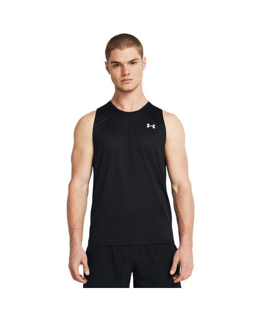 Under Armour Tech Tank Top, in Black for Men
