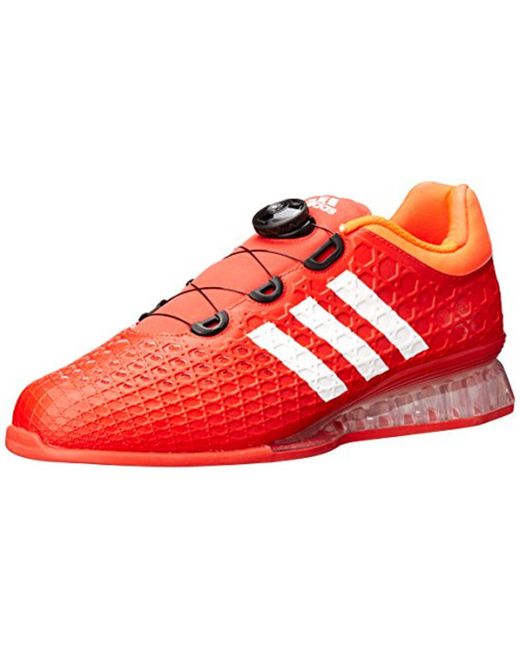 Adidas Red Leistung 16 Weightlifting Shoes for men