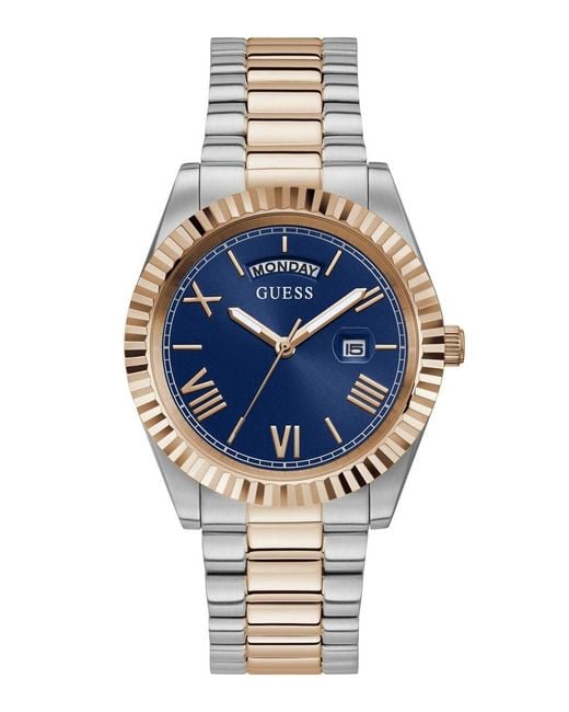 Guess Uhr Armbanduhr Connoisseur GW0265G12 Edelstahl Bicolor in Mettallic  für Herren | Lyst DE