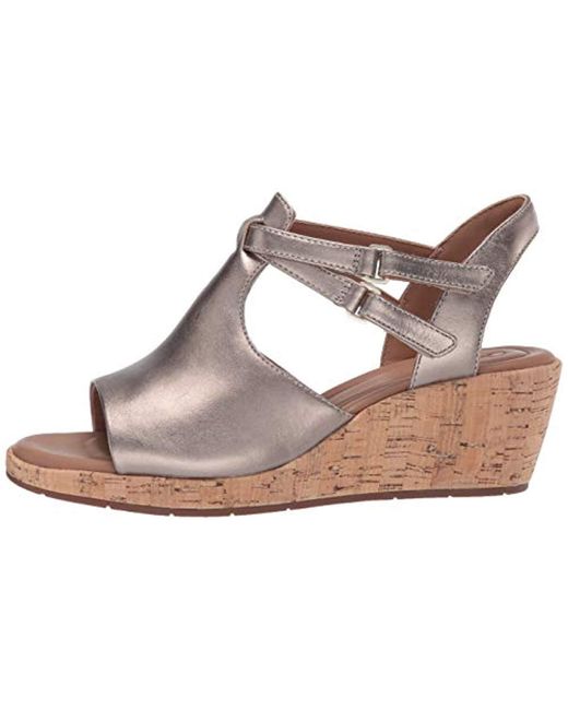 clarks un plaza wedge sandal