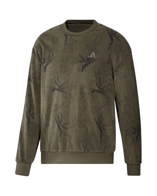 Adidas olive green sweatshirt sale