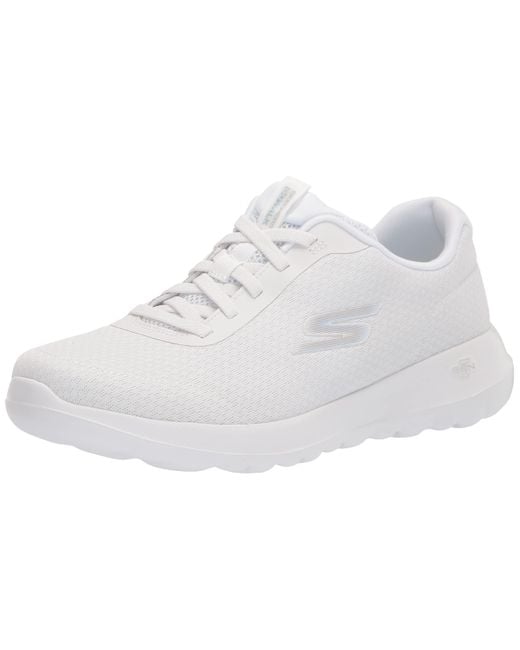 Skechers Lace Go Walk Joy-ecstatic Sneaker in White/Blue (White) | Lyst