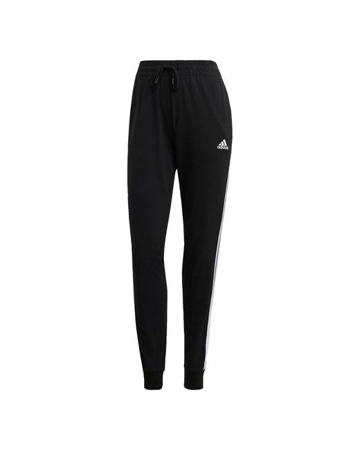 Adidas Black Standard Essentials 3-stripes Pants